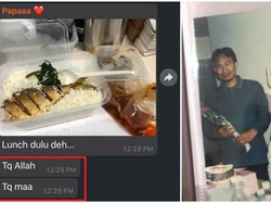 So Sweet! Suami Selalu Berterima Kasih pada Istri Tiap Kali Dibekali Makanan