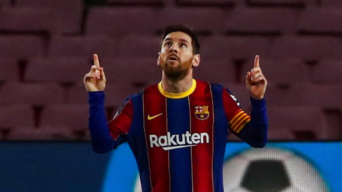 Lionel Messi kembali jadi penyelamat Barcelona. (AP/Joan Monfort)