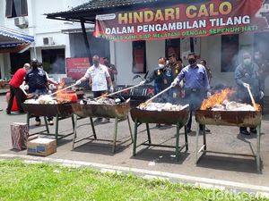 Kejari Malang Musnahkan Barang Bukti Kejahatan, Narkoba Mendominasi