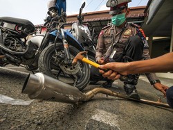 Ratusan Knalpot Bising Dimusnahkan, Bikin Resah di Bogor