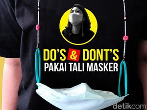 Dos and Donts Pakai Tali Masker, Aksesoris yang Disorot Satgas COVID-19 Dos and Donts Pakai Tali Masker, Aksesoris yang Disorot Satgas COVID-19