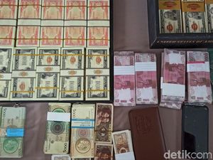 Ini Uang Asing Palsu Rp 2,8 T yang Diamankan Polisi di Banyuwangi