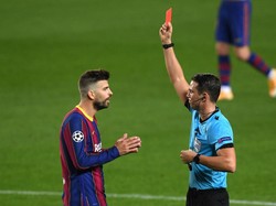 Totalnya, Barca dapatkan 12 kartu merah di 10 musim terakhir Liga Champions (Getty Images)