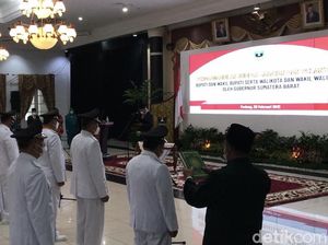 11 Kepala Daerah di Sumbar Dilantik, Kabupaten Solok Masih Tunggu Putusan MK