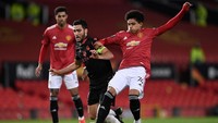 Shoretire melakoni laga itu di usia 17 tahun dan 23 hari, menjadikannya pemain termuda MU di kompetisi antarklub Eropa. (Foto: Getty Images/Laurence Griffiths)