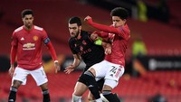 Shoretire main selama 14 menit lawan Sociedad, menggantikan Mason Greenwood di babak kedua. (Foto: Getty Images/Laurence Griffiths)