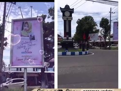 Viral Baliho Ucapan Ulang Tahun di Ponorogo