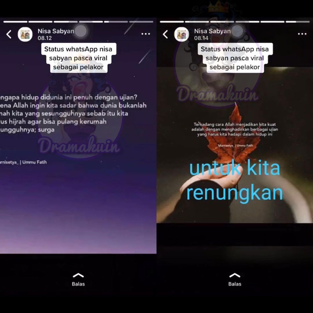 Stupid WhatsApp status allegedly owned by Nissa Sabyan, what's in it?