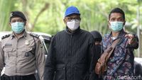 Momen Gubernur Sulsel Nurdin Abdullah Tiba di KPK