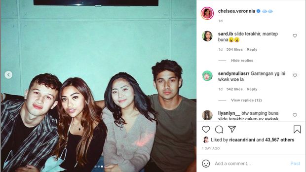 Rachel Vennya bareng teman cowok bule.