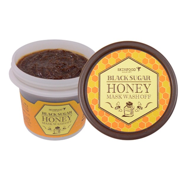 skinfood black sugar honey mask wash off (sumber : us.cosme.net)