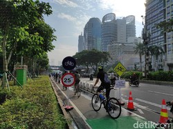 Jalur Sepeda Sudirman-Thamrin Maksimal 25 Km/Jam, Road Bike Kencang Lewat Mana?