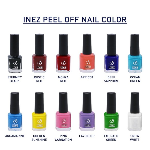 Inez Peel Off Nail Color (sumber : shopee.co.id/misscf)
