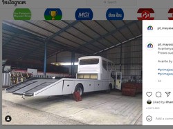 Ketika Bus Dimodifikasi Jadi Mobil Towing