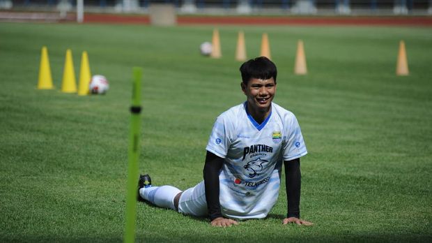 Ahmad Jufriyanto berlatih bersama Persib Bandung jelang Piala Menpora 2021.