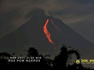 Gunung Merapi Erupsi Malam Ini, Awan Panas Meluncur Sejauh 1,5 Km