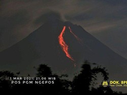 Gunung Merapi Erupsi Malam Ini, Awan Panas Meluncur Sejauh 1,5 Km