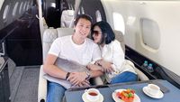 Romantisnya Syahrini dan Reino Barack Saat Kulineran di Berbagai Negara