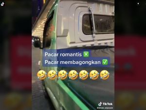 Viral Wanita Dijemput Pacar Pakai Mobil Pick Up Sayur, Dipuji Para Pria