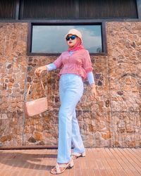 ootd hijab crop top