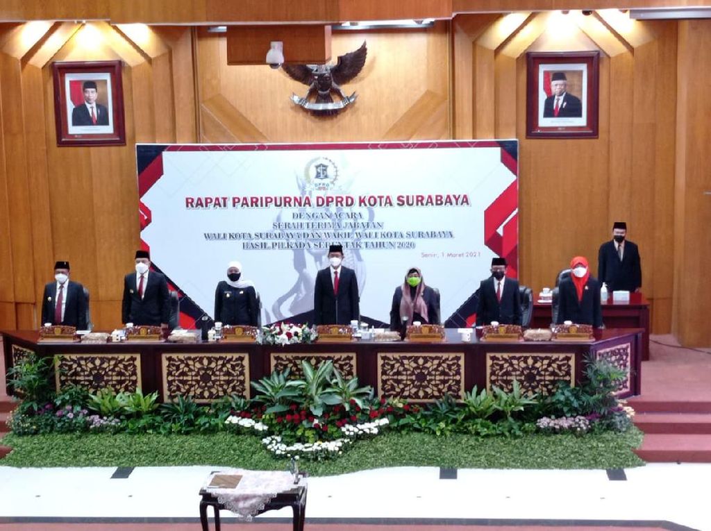 Eri-Armuji Dilantik, Pesan DPRD Surabaya: Atasi Dampak Pandemi Eri-Armuji Dilantik, Pesan DPRD Surabaya: Atasi Dampak Pandemi