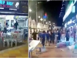 Duh! Belasan Pria Ngamuk Lempar Kursi karena Dilarang Makan di Restoran