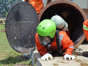 Risiko Kerja Tinggi, Pekerja PDSI Ikut Pelatihan K3 di PPSDM Migas