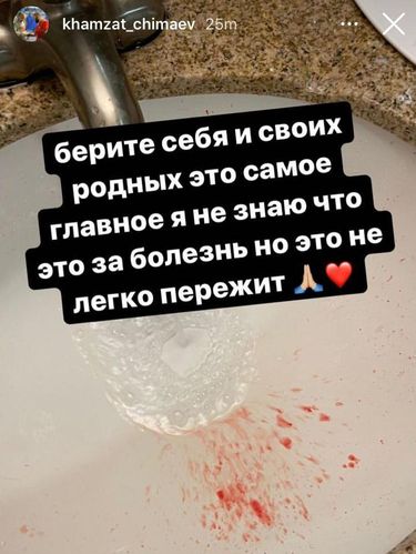 Khamzat Chimaev batuk darah.