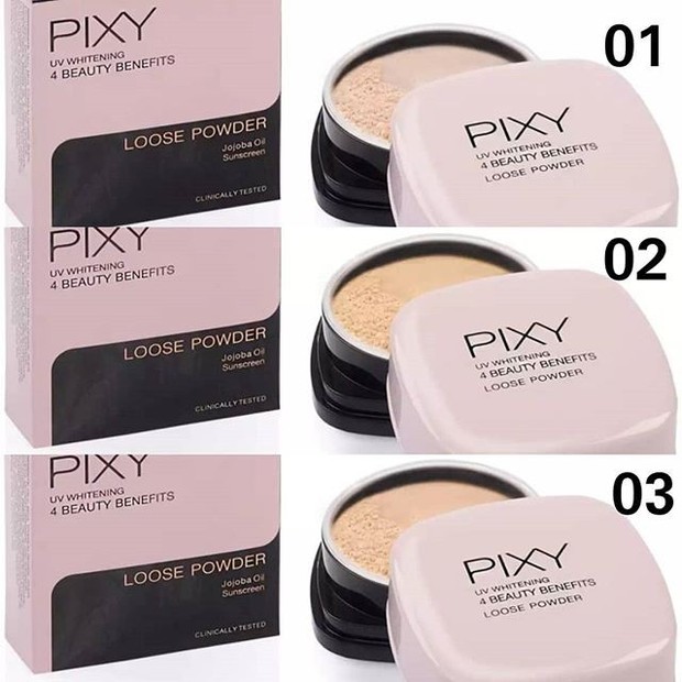 PIXY UV Whitening Loose Powder (sumber : lazada.co.id/samaharga2)