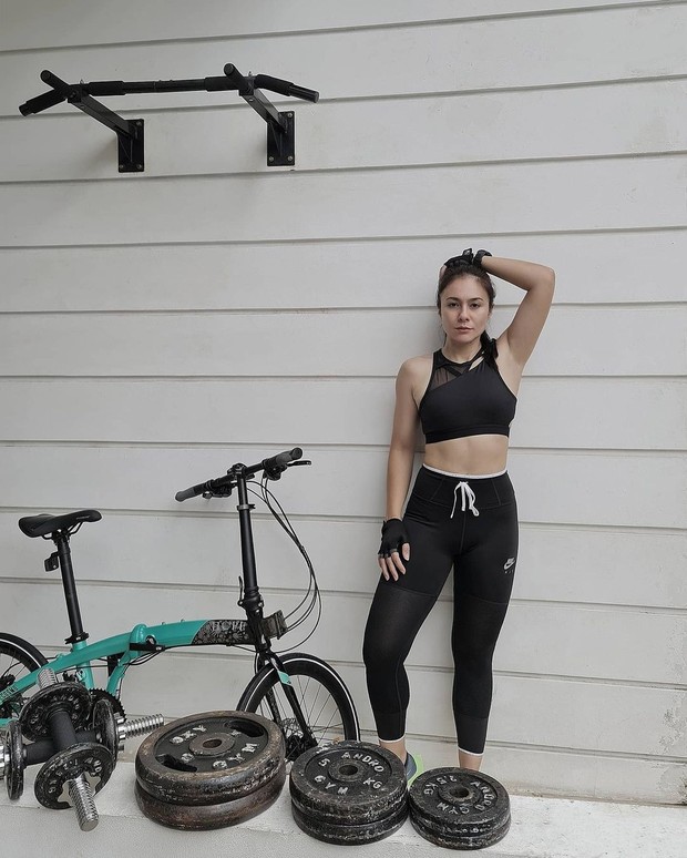 Rajin olahraga/instagram.com/wulanguritno/ Rajin olahraga