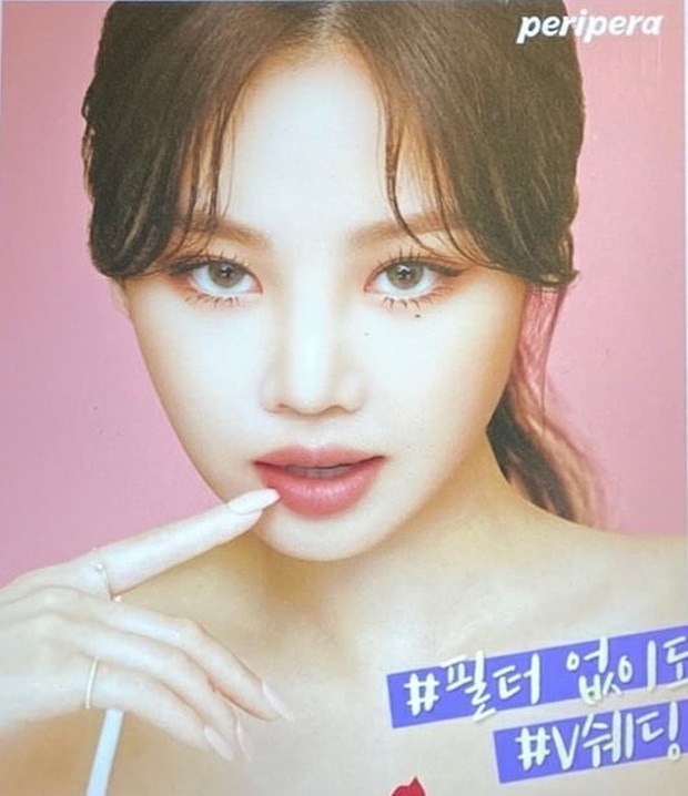 Soojin G(I)-DLE menjadi model promosi brans Peripera (foto: instagram.com/soojin.update)