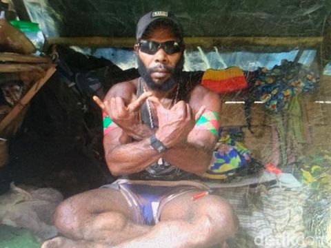 Anggota KKB yang juga Danton Kodap III Kalikopi, Ferry Elas yang tewas dalam kontak tembak di Mimika (dok Polda Papua)