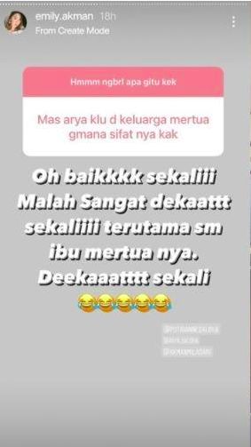 Unggahan adik ipar Arya Saloka