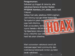 Beredar Pesan Vaksinasi di PPSDMK Hanya Perlu Bawa KTP, Kemenkes: Hoax!