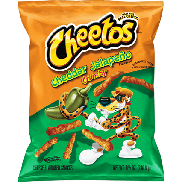 cheetos crunchy cheddar jalapeno/sumber foto: www.cheetos.com cheetos crunchy cheddar jalapeno