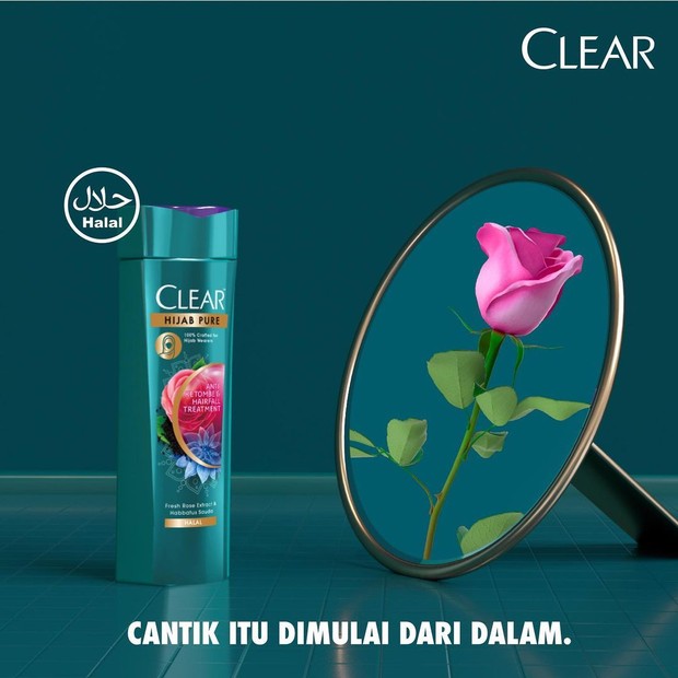 Clear Hijab Pure Anti Ketombe dan Rontok/instagram.com/clearindonesia Rekomendasi Shampoo untuk Hijabers