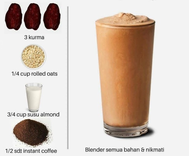 Fresh Coffee Smoothie/Foto: Instagram.com/ibumart resep smoothie