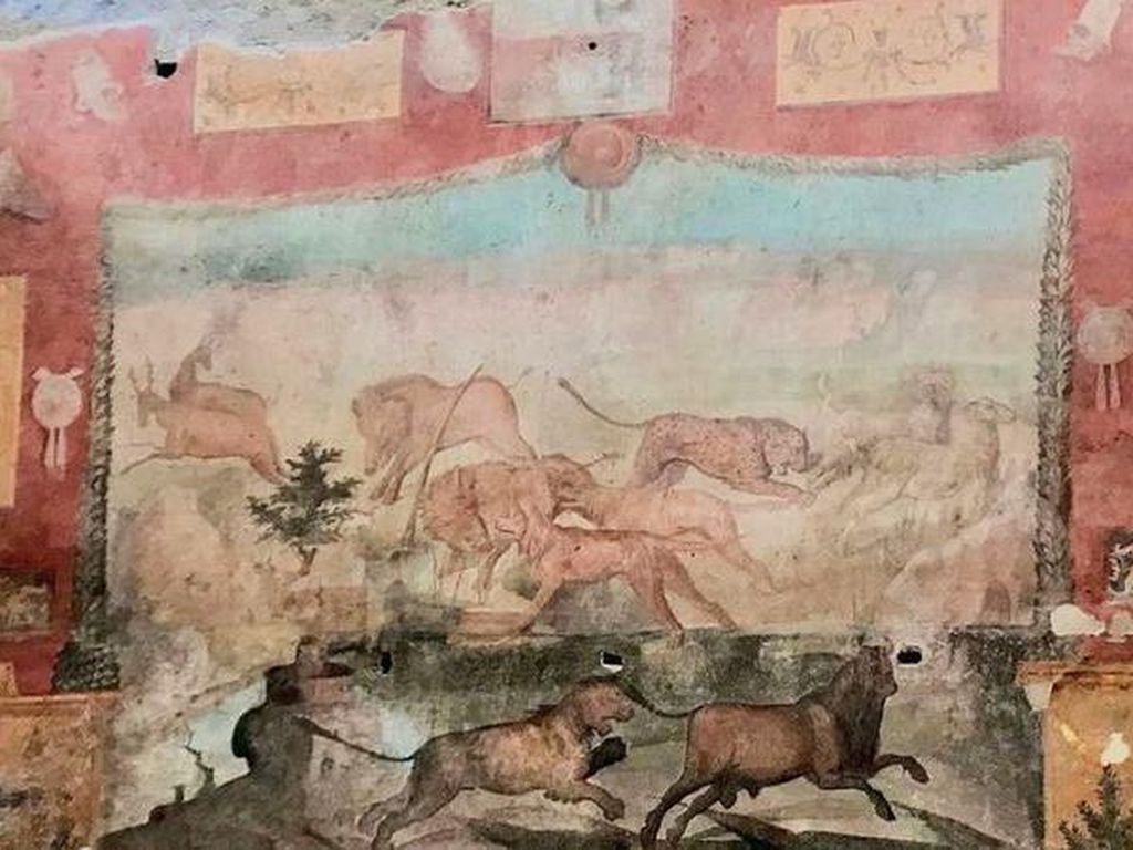 Menakjubkan! Lukisan Dinding Tertua di Pompeii Berhasil Direstorasi