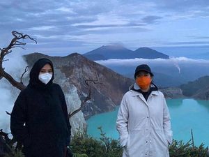 Puan Maharani Daki Gunung Ijen: Seru, Keren Banget