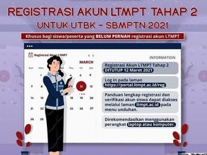 Mau Ikut SBMPTN 2021? Ini Cara Registrasi Akun LTMPT Tahap Dua