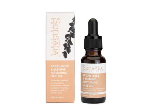 Sensatia Botanicals Argan Rose & Jasmine Nurturing Hair Oil/ Sumber: Sensatia.com/ Produk ini diklaim dapat melembapkan dan membuat rambut lebih halus tanpa meninggalkan kesan berminyak pada rambut.