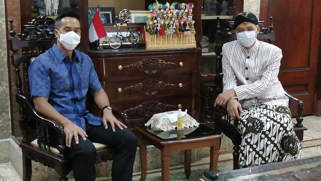 Pagi-pagi Anindya Bakrie Temui Ganjar, Ada Apa? Pagi-pagi Anindya Bakrie Temui Ganjar, Ada Apa?