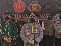 Kapolri-Panglima TNI Cek Vaksinasi Babinsa-Bhabinkamtibmas di Sumsel