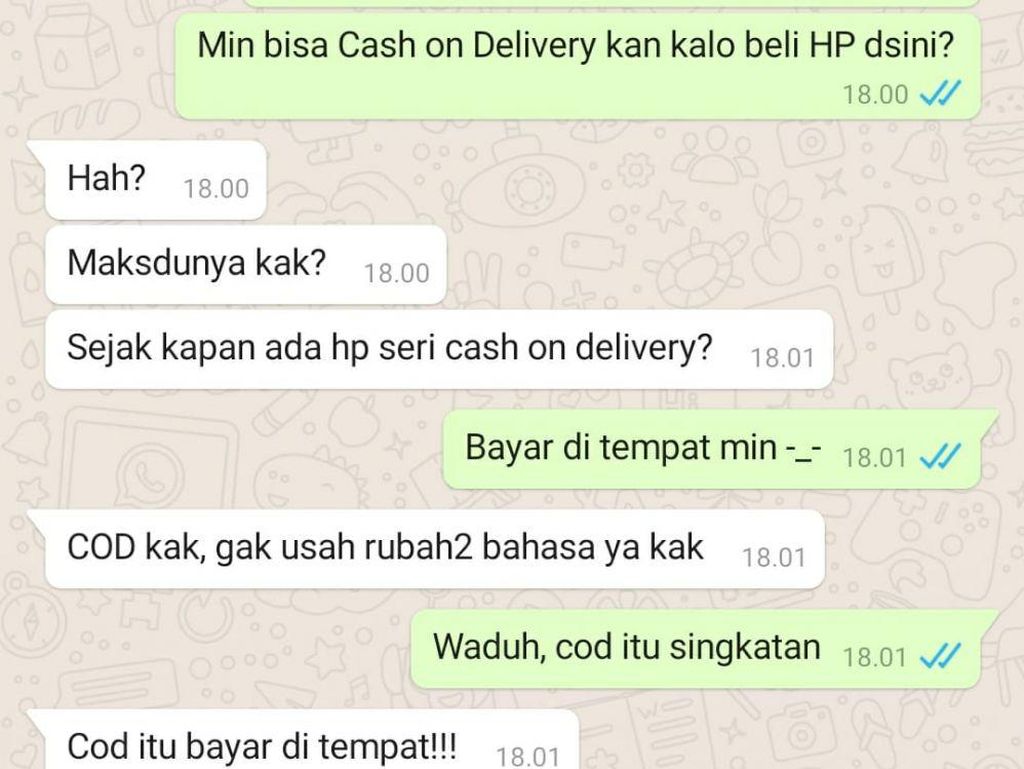 6 Chat Membingungkan di Olshop Pakai Bahasa Inggris, Lucunya Bikin Gelay 6 Chat Membingungkan di Olshop Pakai Bahasa Inggris, Lucunya Bikin Gelay