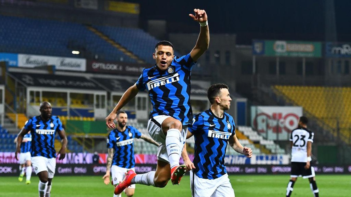 Inter Milan menang 2-1 atas Parma dan makin kukuh di puncak klasemen. (Foto: Getty Images/Alessandro Sabattini)