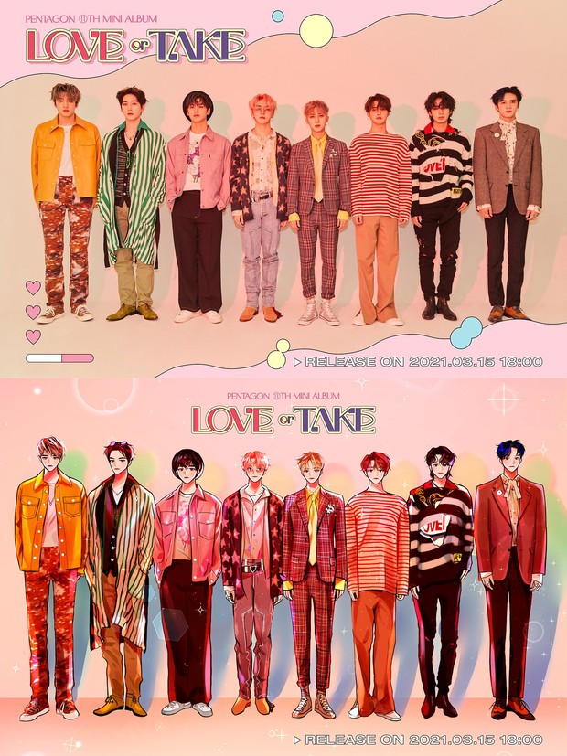 Pentagon membagikan foto teaser dengan konsep romantic