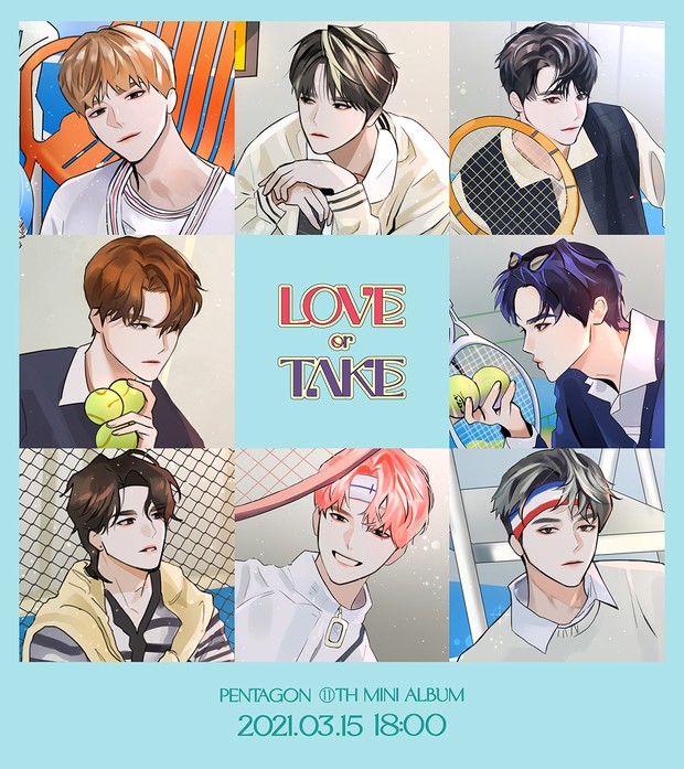 Pentagon membagikan foto teaser dengan konsep sporty