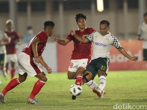 Babak I Timnas Indonesia U-23 Vs Tira Persikabo: Garuda Muda Unggul 1-0