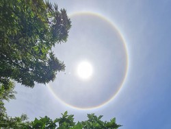 Video Fenomena Matahari Cincin Terjadi di Kota Parepare