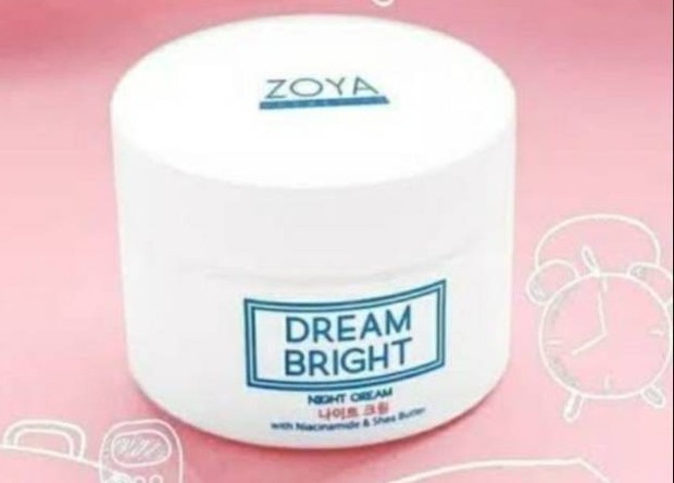 Zoya Dream Bright Night Cream mencerahkan dan menutrisi kulit /shoope.co.id